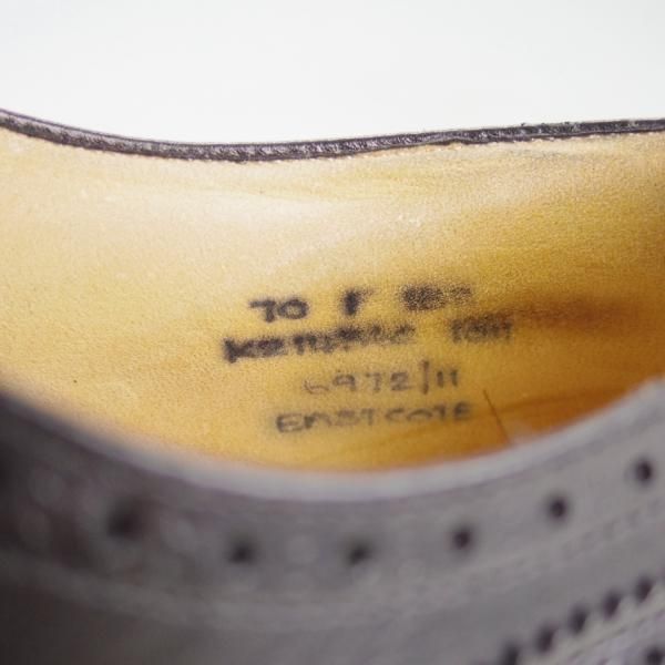 極上★チャーチ 70F/UK7【★フルブローグ/EASTCOTE】138ラスト/4都市ロゴ/黒/カーフ/メンズ/Church's★d423