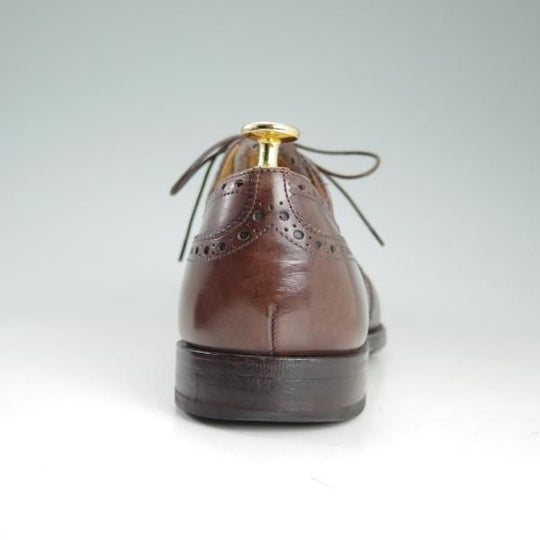 極上★チャーチ 75F/UK7.5【★チェットウィンド/CHETWYND/173ラスト】4都市ロゴ/フルブローグ/茶/カーフ/メンズ/Church's★d425