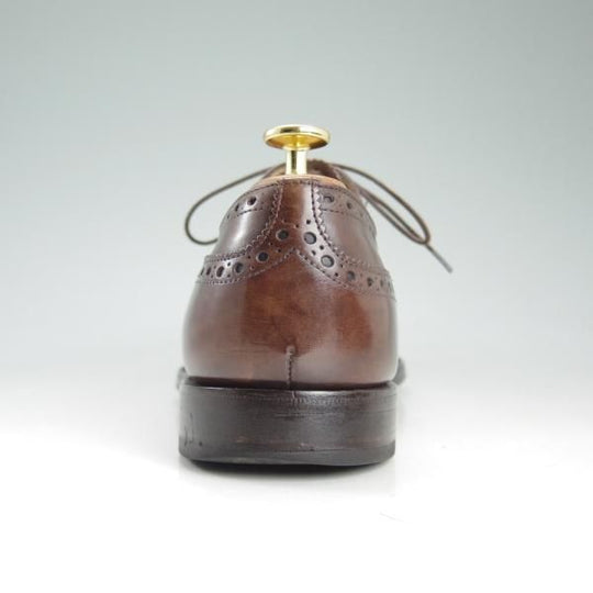 極上★チャーチ 75F/UK7.5【★チェットウィンド/CHETWYND/173ラスト】4都市ロゴ/フルブローグ/茶/カーフ/メンズ/Church's★d425