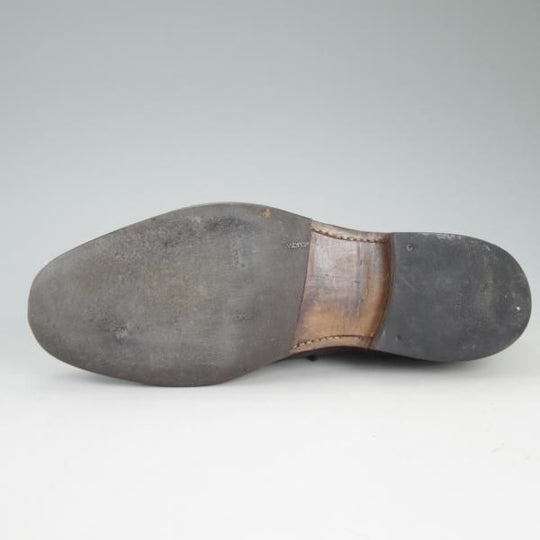 極上★チャーチ 75F/UK7.5【★チェットウィンド/CHETWYND/173ラスト】4都市ロゴ/フルブローグ/茶/カーフ/メンズ/Church's★d425