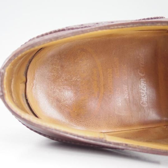 極上★チャーチ 75F/UK7.5【★チェットウィンド/CHETWYND/173ラスト】4都市ロゴ/フルブローグ/茶/カーフ/メンズ/Church's★d425