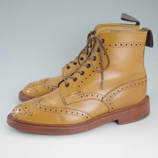 美品★トリッカーズ SIZE 8【★エイコンアンティーク/MALTON/モールトン/2508】カントリーブーツ/カーフ/メンズ/茶/Tricker's★d428