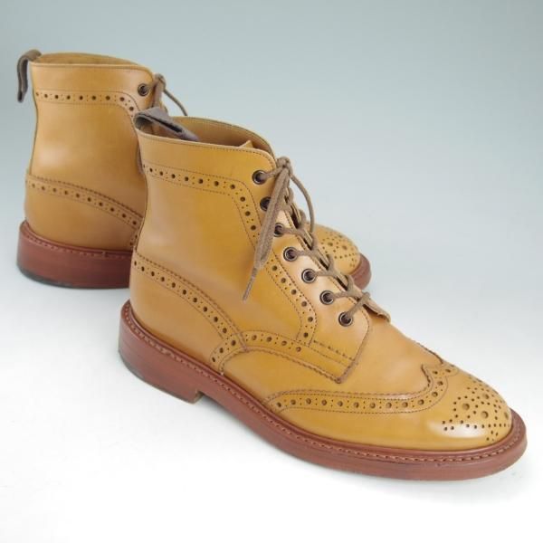美品★トリッカーズ SIZE 8【★エイコンアンティーク/MALTON/モールトン/2508】カントリーブーツ/カーフ/メンズ/茶/Tricker's★d428