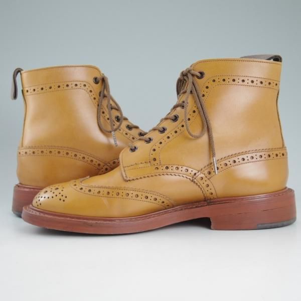 美品★トリッカーズ SIZE 8【★エイコンアンティーク/MALTON/モールトン/2508】カントリーブーツ/カーフ/メンズ/茶/Tricker's★d428