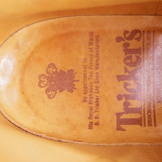 美品★トリッカーズ SIZE 8【★エイコンアンティーク/MALTON/モールトン/2508】カントリーブーツ/カーフ/メンズ/茶/Tricker's★d428