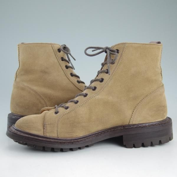 極上★トリッカーズ(レディース) SIZE 6【貴重★モンキーブーツ/6087】スエード/コマンドソール/薄茶/Tricker's★d429