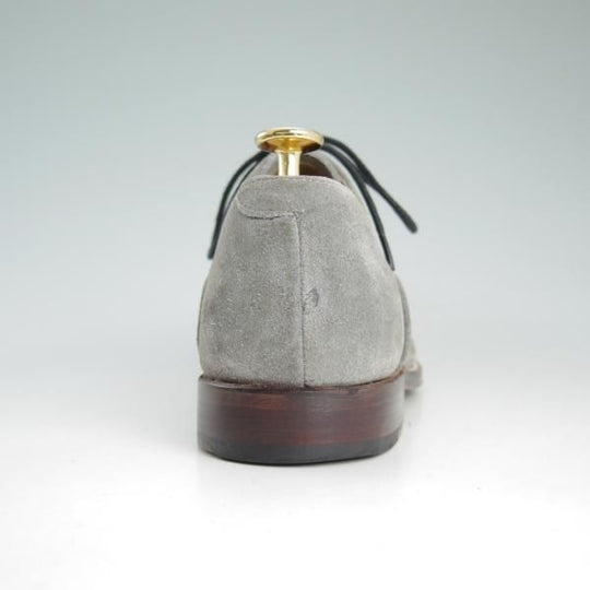 極美品★(英)グレンソン UK6【★コンビ仕様/スエード×カーフ】4003-25/ストレートチップ/灰×黒/メンズ/GRENSON★d430