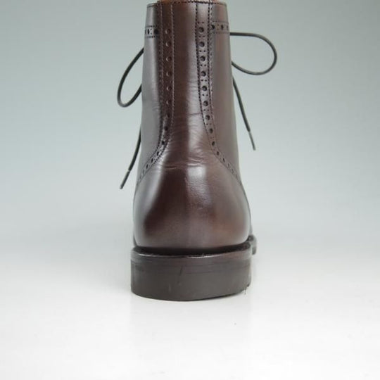 極美品★チャーチ 70F/UK7【★エンフィールド/ENFIELD/4都市ロゴ】ブーツ/143ラスト/ネバダカーフ/フルブローグ/茶/メンズ/Church's★d431