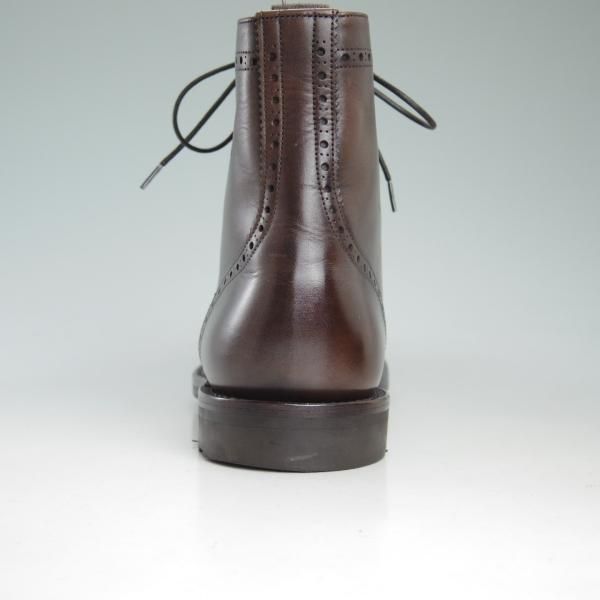 極美品★チャーチ 70F/UK7【★エンフィールド/ENFIELD/4都市ロゴ】ブーツ/143ラスト/ネバダカーフ/フルブローグ/茶/メンズ/Church's★d431