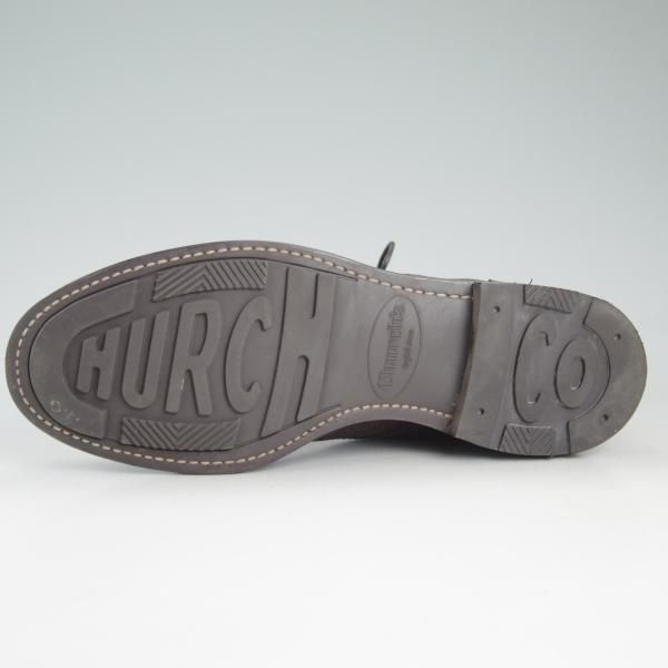 極美品★チャーチ 70F/UK7【★エンフィールド/ENFIELD/4都市ロゴ】ブーツ/143ラスト/ネバダカーフ/フルブローグ/茶/メンズ/Church's★d431