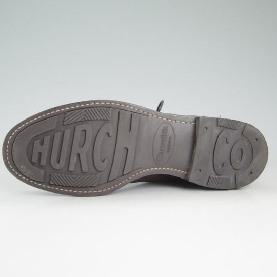 極美品★チャーチ 70F/UK7【★エンフィールド/ENFIELD/4都市ロゴ】ブーツ/143ラスト/ネバダカーフ/フルブローグ/茶/メンズ/Church's★d431