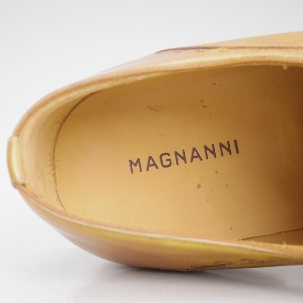 ★(スペイン製)マグナーニ SIZE 43【★ボロネーゼ製法/パンチドキャップトゥ】薄茶/カーフ/メンズ/MAGNANNI★d436