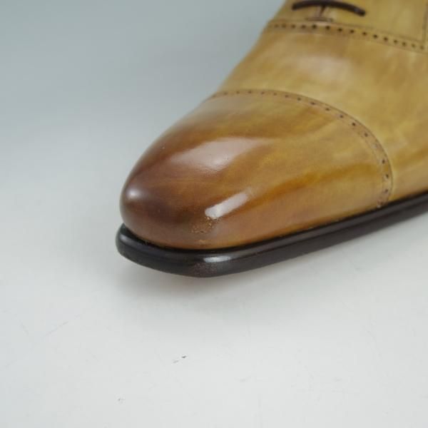 ★(スペイン製)マグナーニ SIZE 43【★ボロネーゼ製法/パンチドキャップトゥ】薄茶/カーフ/メンズ/MAGNANNI★d436