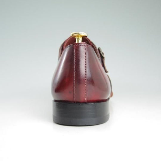 美品★(スペイン製)マグナーニ SIZE 43【★オパンケ/ボロネーゼ製法】ダブルモンク/赤系/カーフ/メンズ/MAGNANNI★d437