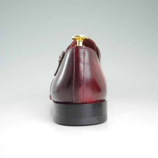 美品★(スペイン製)マグナーニ SIZE 43【★オパンケ/ボロネーゼ製法】ダブルモンク/赤系/カーフ/メンズ/MAGNANNI★d437