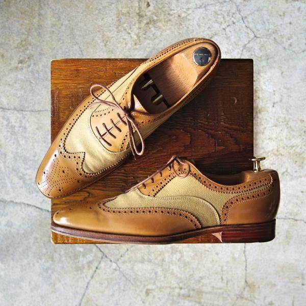 美品★(英)アルフレッドサージェント 6.5EX【貴重★REGAL TOKYO別注】コンビ色/フルブローグ/サージェント/メンズ/Alfred Sargent★d442