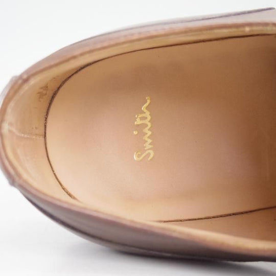 美品★(英)チーニー 6F【★ポールスミス別注/3888ラスト】ストレートチップ/シューズ/靴/カーフ/濃茶/メンズ/Paul Smith/CHEANEY★d443