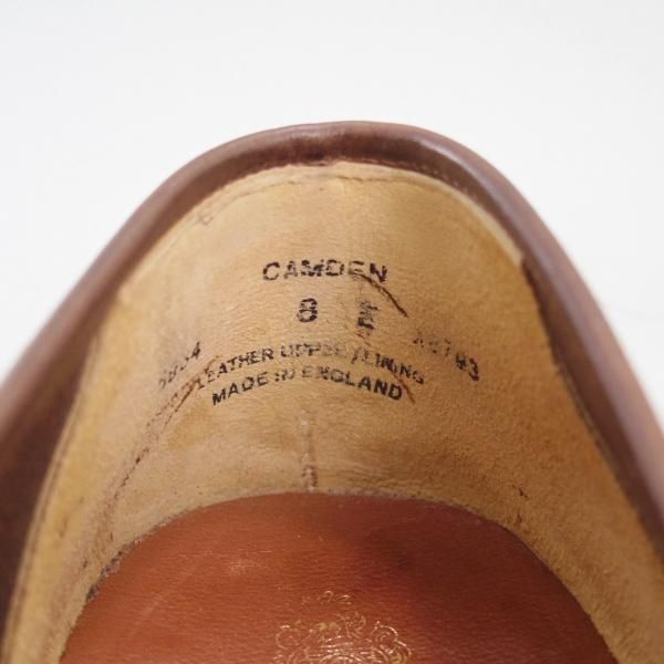 極美品★クロケット&ジョーンズ 8E【★ビームスF別注/CAMDEN】366ラスト/コインローファー/スエード/メンズ/BEAMS F/Crockett&Jones★d446