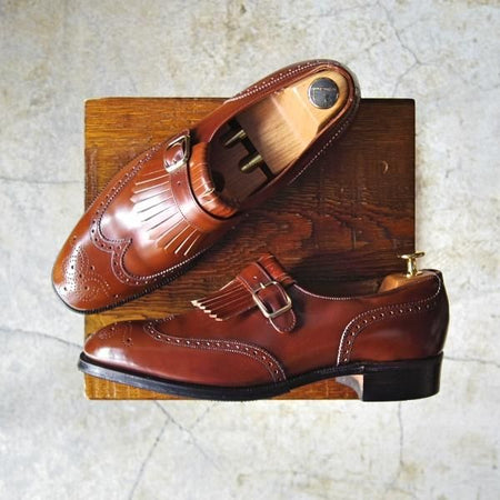 未使用★チャーチ 75F/UK7.5【貴重デッドストック★ブックバインダーカーフ/Stafford】旧チャーチ/3都市ロゴ/69Rラスト/Church's★d447