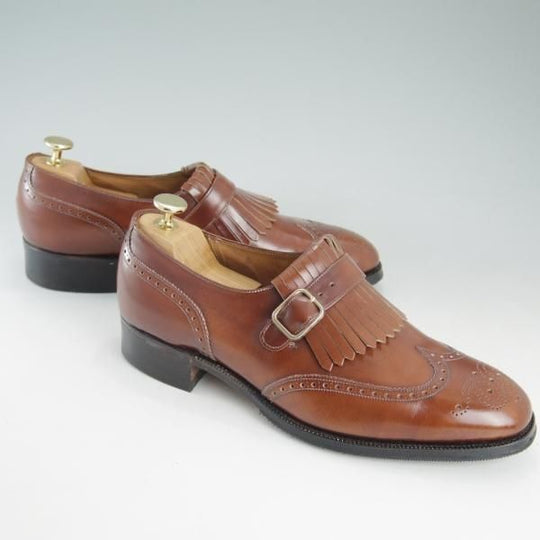 未使用★チャーチ 75F/UK7.5【貴重デッドストック★ブックバインダーカーフ/Stafford】旧チャーチ/3都市ロゴ/69Rラスト/Church's★d447