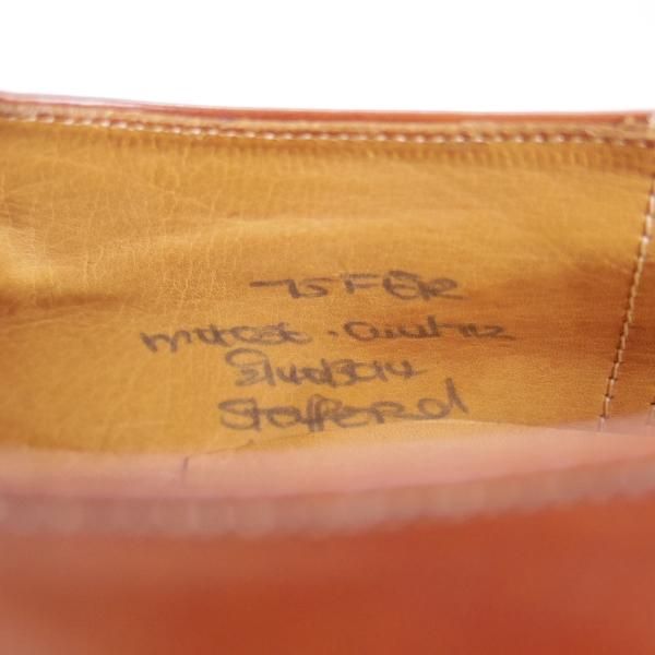 未使用★チャーチ 75F/UK7.5【貴重デッドストック★ブックバインダーカーフ/Stafford】旧チャーチ/3都市ロゴ/69Rラスト/Church's★d447