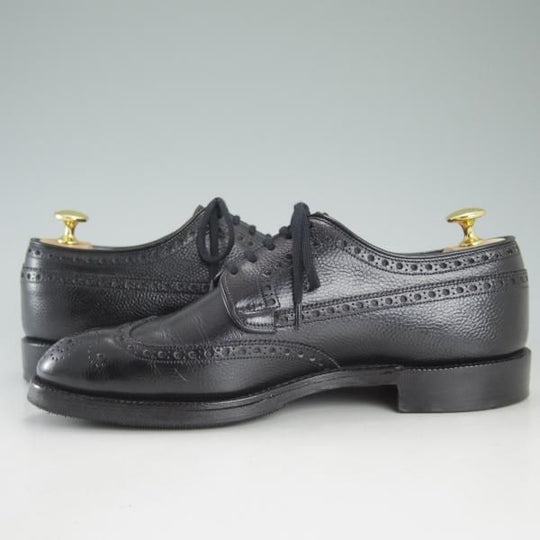 極上★チャーチ 55E/UK5.5【貴重★149ラスト/旧チャーチ/CHILTERN】チルターン/3都市ロゴ/フルブローグ/黒/メンズ/Church's★d448