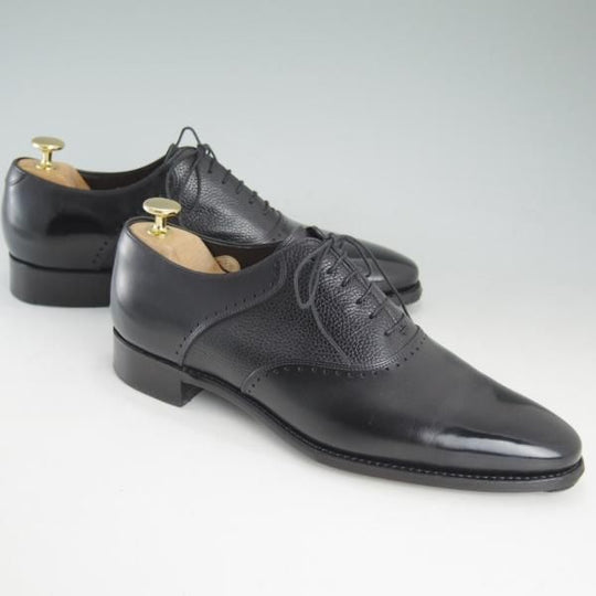 極上★三陽山長 SIZE 7.5【★ユナイテッドアローズ別注/コンビ】サドルシューズ/カーフ/黒/メンズ/靴/UNITED ARROWS/SanyoYamacho★d449