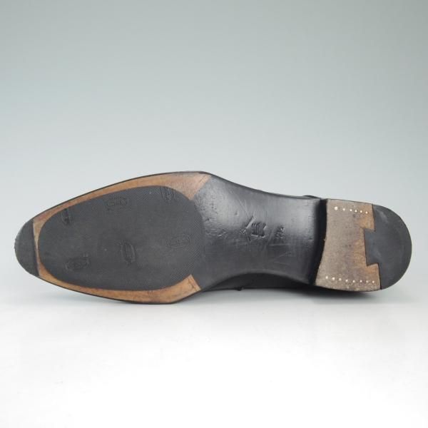 極上★三陽山長 SIZE 7.5【★ユナイテッドアローズ別注/コンビ】サドルシューズ/カーフ/黒/メンズ/靴/UNITED ARROWS/SanyoYamacho★d449