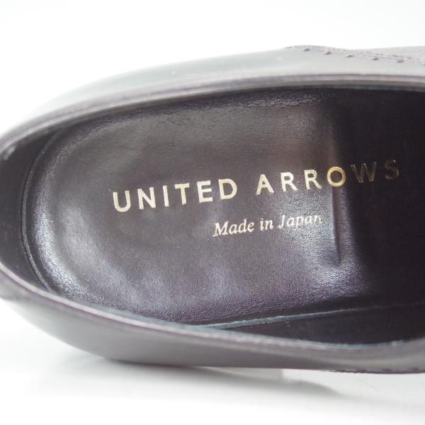 極上★三陽山長 SIZE 7.5【★ユナイテッドアローズ別注/コンビ】サドルシューズ/カーフ/黒/メンズ/靴/UNITED ARROWS/SanyoYamacho★d449