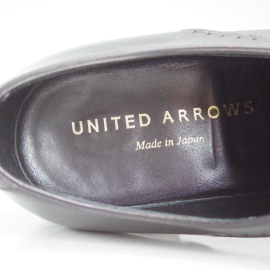 極上★三陽山長 SIZE 7.5【★ユナイテッドアローズ別注/コンビ】サドルシューズ/カーフ/黒/メンズ/靴/UNITED ARROWS/SanyoYamacho★d449