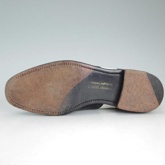 美品★チーニー 6F【★(英)Herring Shoes別注/2003ラスト/コンビ仕様】JEKYLL/フルブローグ/白×黒/ヘリング/メンズ/CHEANEY★d452