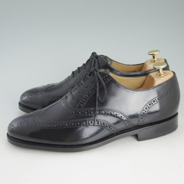 新品★(英)BARKER/バーカー 8G【★グッドイヤーウェルテッド製法】フルブローグ/ポリッシュレザー/黒/メンズ★d456