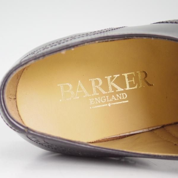 新品★(英)BARKER/バーカー 8G【★グッドイヤーウェルテッド製法】フルブローグ/ポリッシュレザー/黒/メンズ★d456