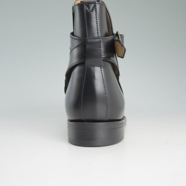 新品★(英)SANDERS/サンダース 7G【貴重★Newmarket/ジョッパーブーツ】2943B/ポリッシュレザー/黒/メンズ★d457