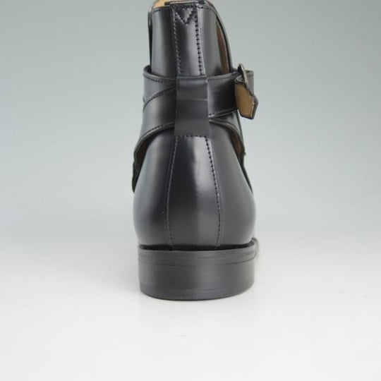 新品★(英)SANDERS/サンダース 7G【貴重★Newmarket/ジョッパーブーツ】2943B/ポリッシュレザー/黒/メンズ★d457