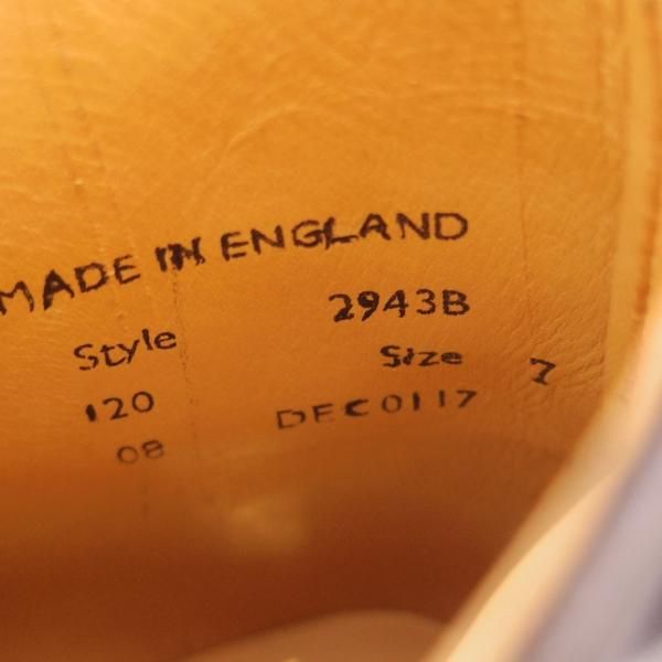 新品★(英)SANDERS/サンダース 7G【貴重★Newmarket/ジョッパーブーツ】2943B/ポリッシュレザー/黒/メンズ★d457