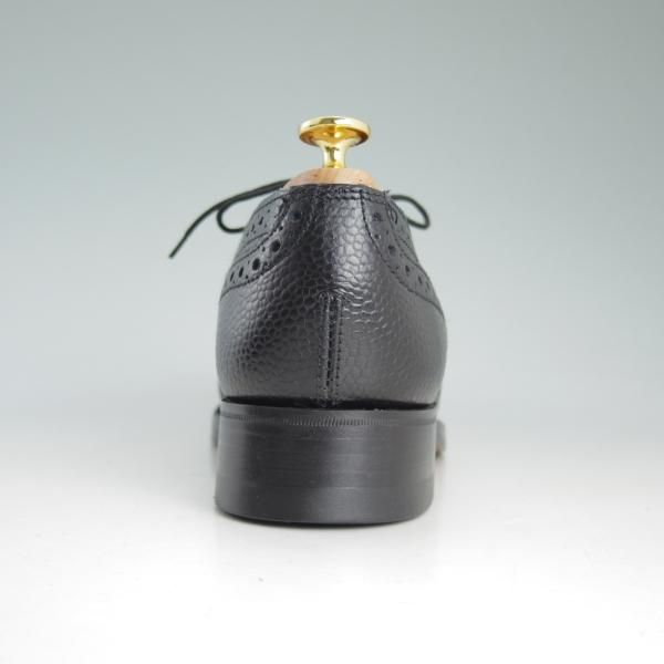 新品★(英)SANDERS/サンダース 7F【貴重★Braemar/フルブローグ】5597B/グレインレザー/黒/メンズ★d458