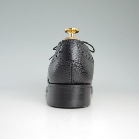 新品★(英)SANDERS/サンダース 7F【貴重★Braemar/フルブローグ】5597B/グレインレザー/黒/メンズ★d458