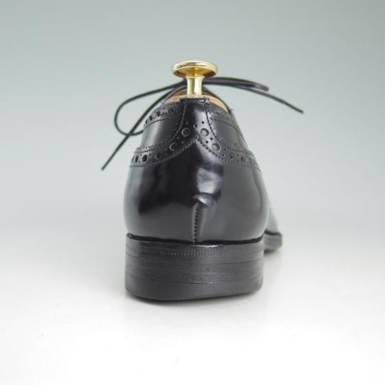 極上★チャーチ 70G/UK7【貴重★旧チャーチ/73ラスト/ブックバインダーカーフ】3都市ロゴ/セミブローグ/黒/メンズ/Church's★d460