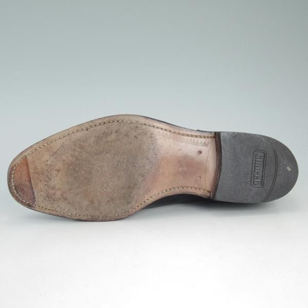 極上★チャーチ 70G/UK7【貴重★旧チャーチ/73ラスト/ブックバインダーカーフ】3都市ロゴ/セミブローグ/黒/メンズ/Church's★d460