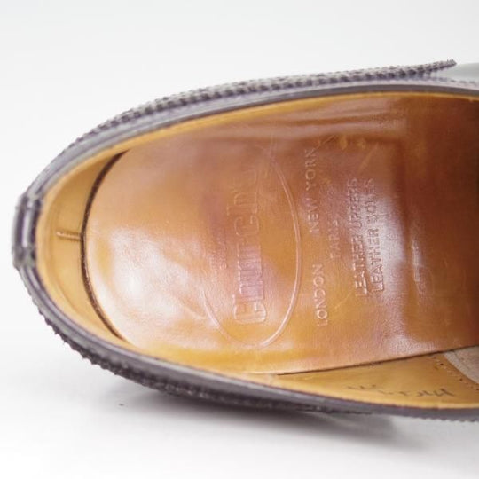 極上★チャーチ 70G/UK7【貴重★旧チャーチ/73ラスト/ブックバインダーカーフ】3都市ロゴ/セミブローグ/黒/メンズ/Church's★d460