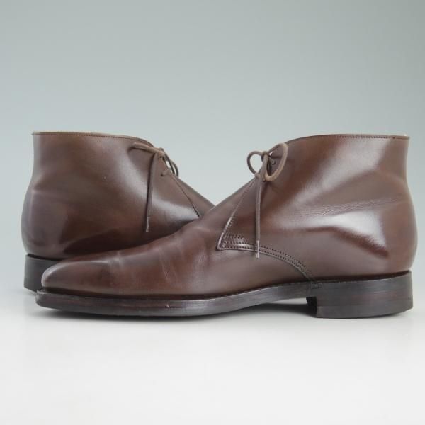 極上★クロケット&ジョーンズ 6.5E【★ダイナイトソール仕様/TETBURY】348ラスト/チャッカブーツ/茶/メンズ/Crockett&Jones★d461