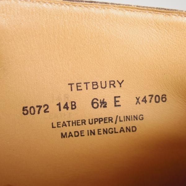 極上★クロケット&ジョーンズ 6.5E【★ダイナイトソール仕様/TETBURY】348ラスト/チャッカブーツ/茶/メンズ/Crockett&Jones★d461