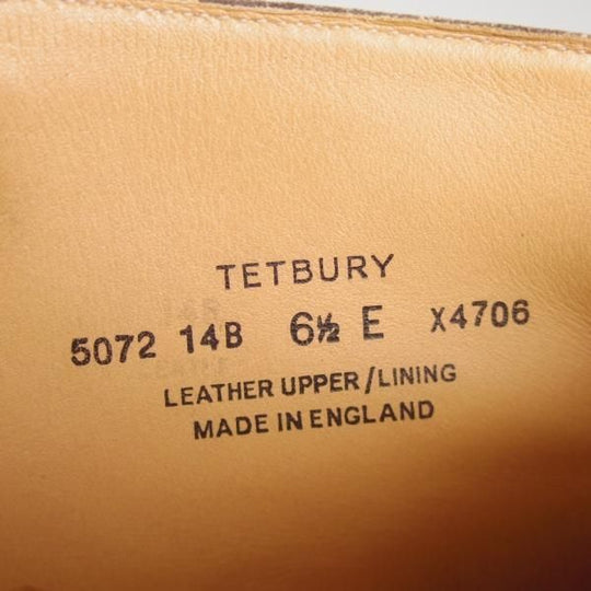 極上★クロケット&ジョーンズ 6.5E【★ダイナイトソール仕様/TETBURY】348ラスト/チャッカブーツ/茶/メンズ/Crockett&Jones★d461