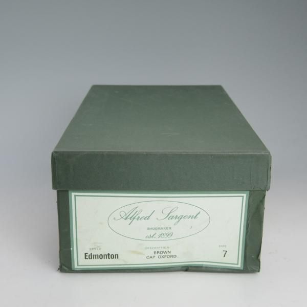 美品★(英)アルフレッドサージェント 7FX【★ストレートチップ/EDMONTON】ポリッシュレザー/茶/メンズ/サージェント/Alfred Sargent★d462