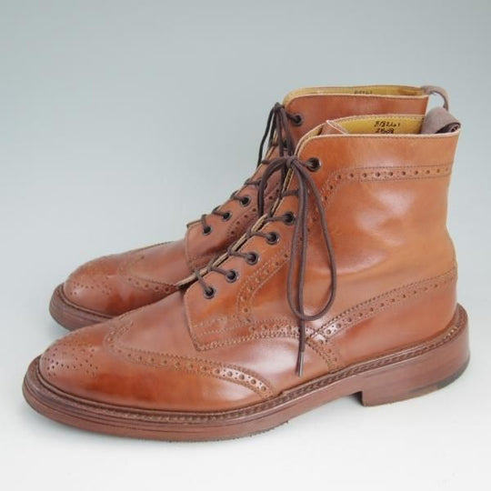 ★トリッカーズ SIZE 8.5【★マロンアンティーク/MALTON/モールトン】2508/茶/カントリーブーツ/カーフ/茶/メンズ/Tricker's★d464