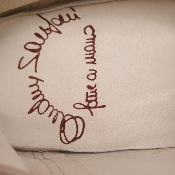 未使用★(伊)サントーニ SIZE 8【★スリッポン/ローファー/シングルモンク/キルト】スエード/アイボリー/メンズ/Santoni★d466