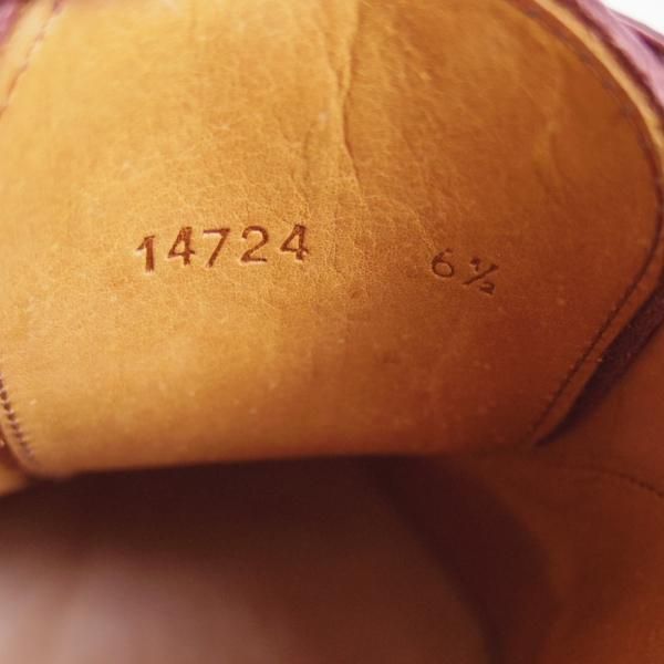 新品★(スペイン製)YANKO/ヤンコ SIZE 6.5【★グッドイヤーウェルテッド製法/ショートウイング】14724/カーフ/赤茶/メンズ★d469