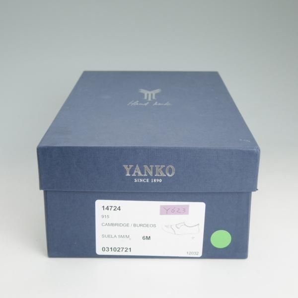 新品★(スペイン製)YANKO/ヤンコ SIZE 6.5【★グッドイヤーウェルテッド製法/ショートウイング】14724/カーフ/赤茶/メンズ★d469