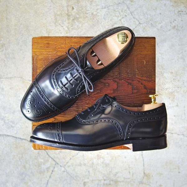 新品★チャーチ 65G/UK6.5【貴重★73ラスト/ディプロマット似寄り】Perth/ポリッシュドバインダーカーフ/セミブローグ/Church's★d472